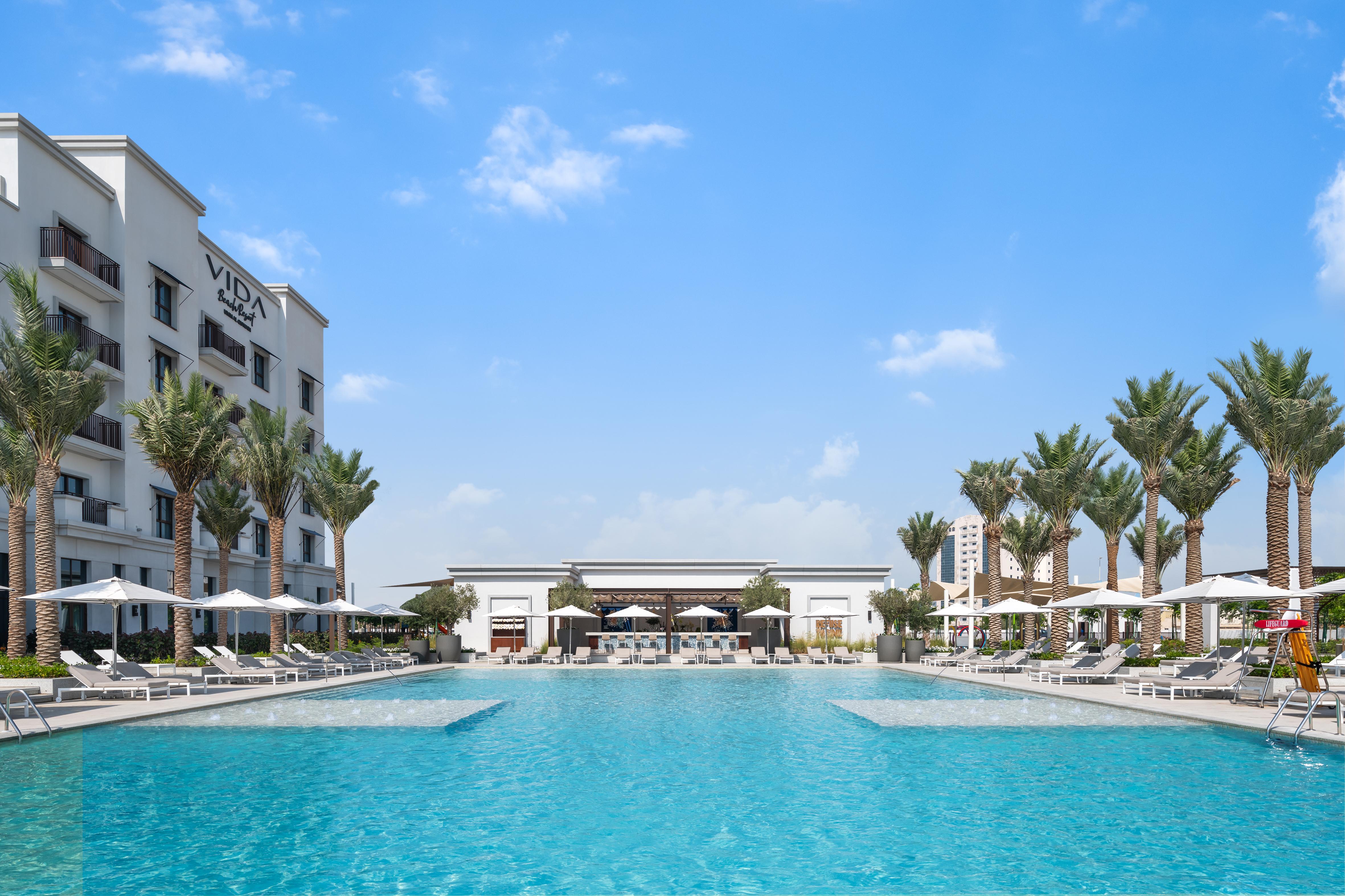 Vida Beach Resort Umm Al Quwain Exterior foto View of the pool at Vida Downtown Dubai